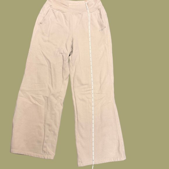 DKNY Sport Beige Wide-Leg Lounge Pants – Soft Cotton Blend, Relaxed Fit Size S - Picture 5 of 10